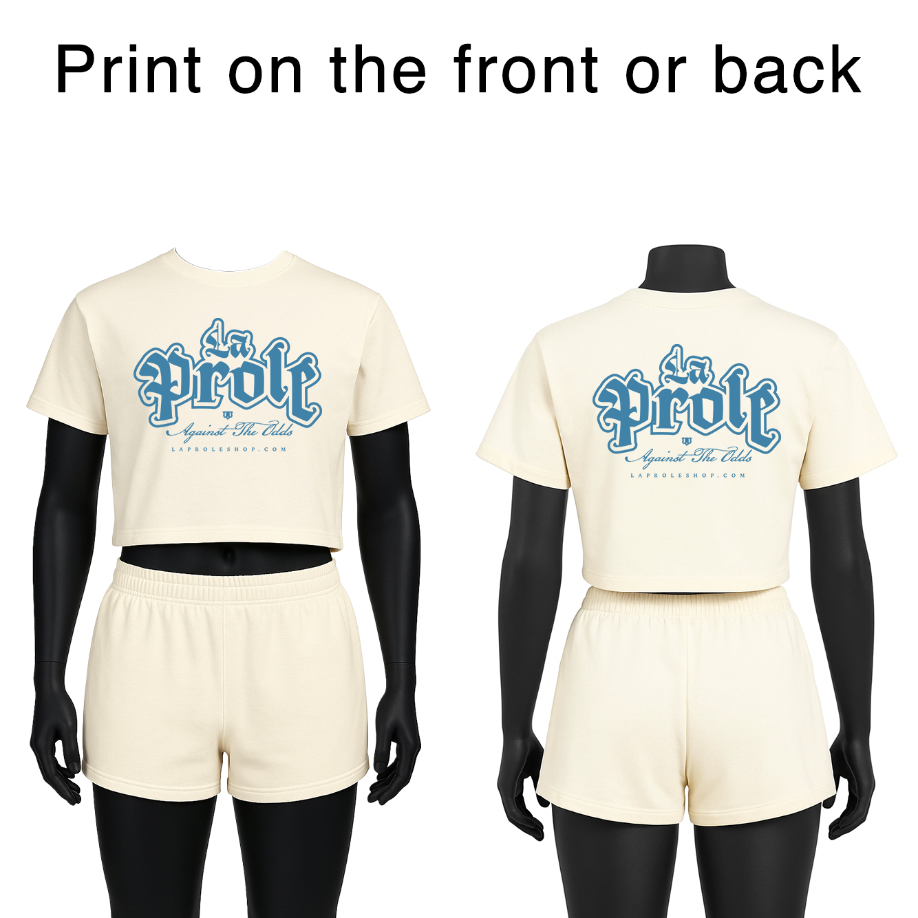 Women Off-White Crop