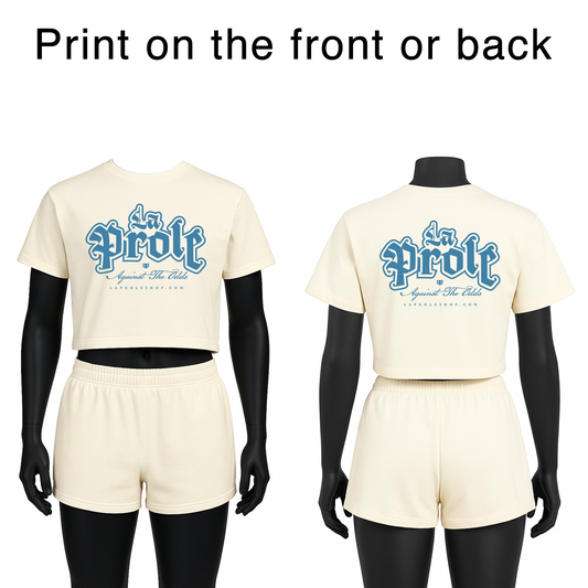 Women Off-White Crop