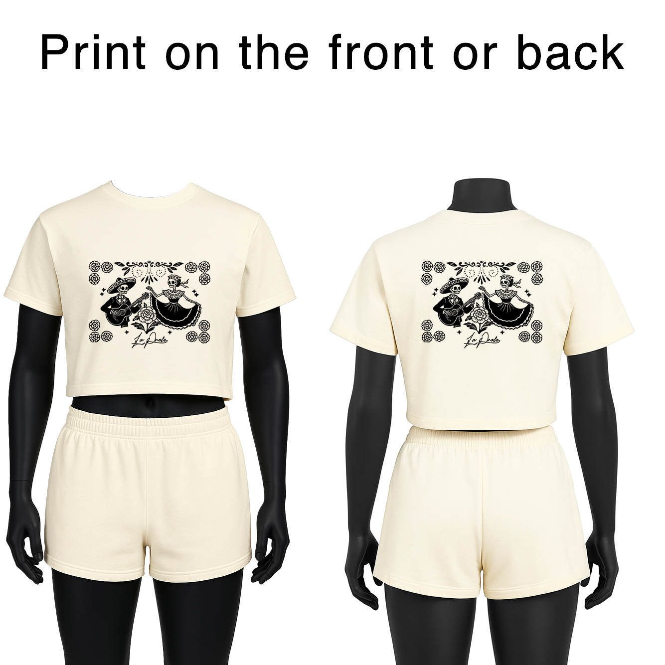 Women Off-White Crop