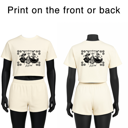 Women Off-White Crop